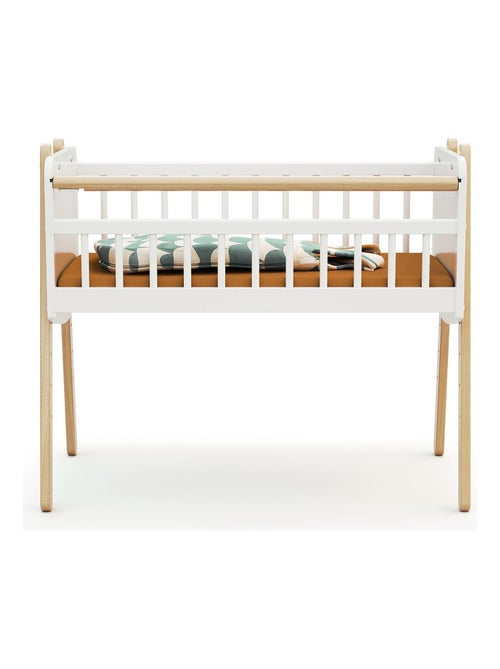 AT4 - Culla co-sleeping PIRATE legno - Bianco/Faggio natural - 87 x 50 x 74 cm - Kiabi