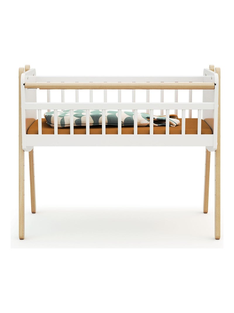 AT4 - Culla co-sleeping PIRATE legno - Bianco/Faggio natural - 87 x 50 x 74 cm Beige/Bianco - Kiabi