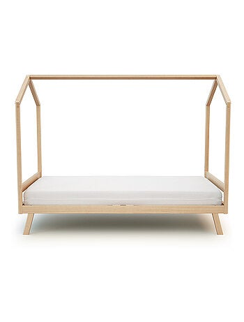 AT4 - Culla trasformabile a capanna KASA legno - Faggio verni - 70 x 140 - 146 x 74.50 x 162.50 cm
