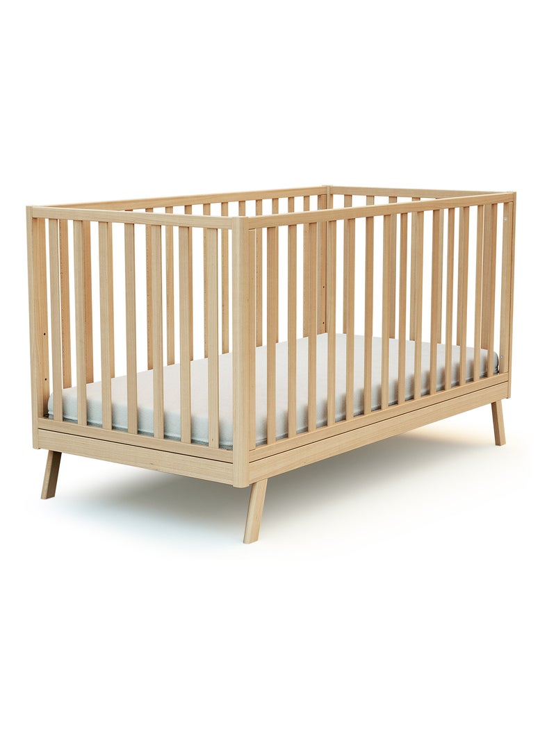 AT4 - Culla trasformabile a capanna KASA legno - Faggio verni - 70 x 140 - 146 x 74.50 x 162.50 cm Beige chiaro - Kiabi