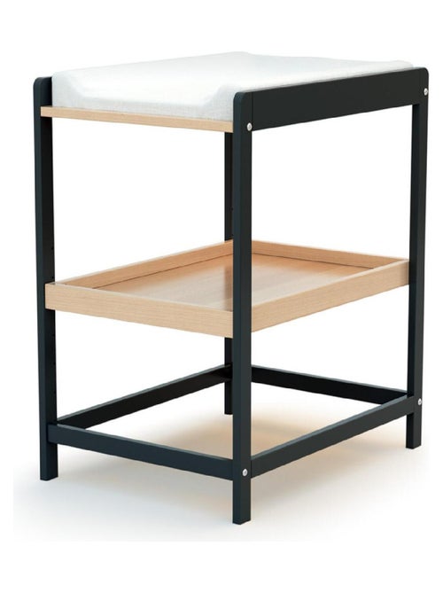 AT4 - Fasciatoio 1 prateleira LIMA legno - Grafite Grigio/Faggio - 73 x 54 x 90 cm - Kiabi