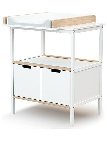 AT4 - Fasciatoio 2 ante NATUR legno - Faggio natural - 68 x 66 x 90,5 cm