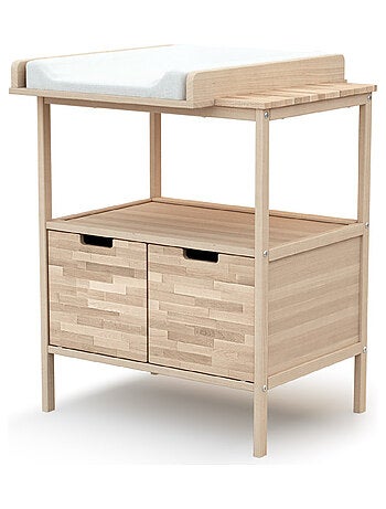 AT4 - Fasciatoio 2 ante NATUR legno - Faggio natural - 68 x 66 x 90,5 cm