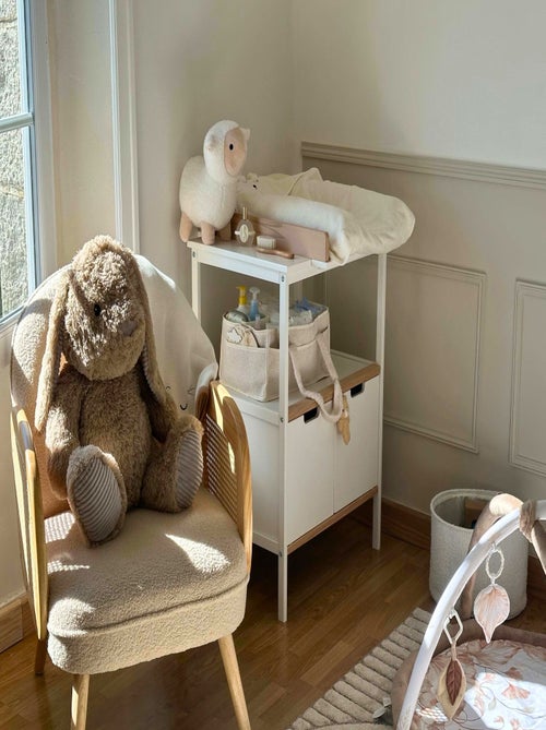 AT4 - Fasciatoio 2 ante NATUR legno - Faggio natural - 68 x 66 x 90,5 cm - Kiabi