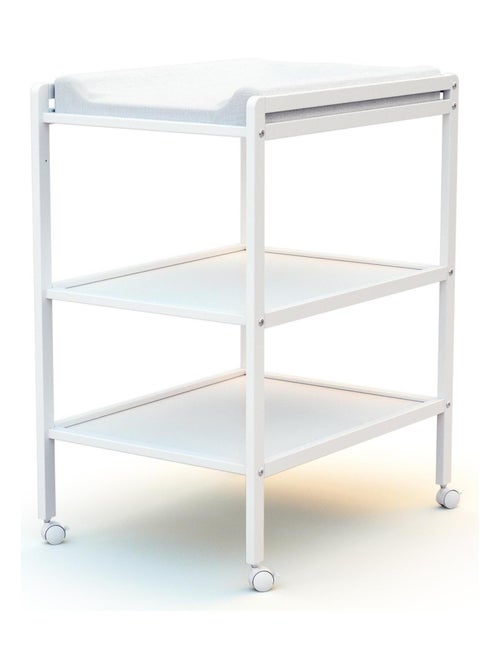 AT4 - Fasciatoio 2 prateleiras LILO legno LILO - Bianco - 54 x 74 x 94 cm - Kiabi