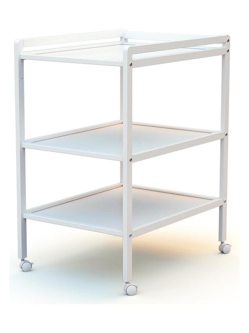 AT4 - Fasciatoio 2 prateleiras LILO legno LILO - Bianco - 54 x 74 x 94 cm - Kiabi