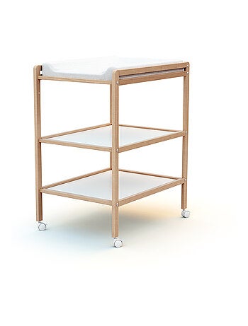 AT4 - Fasciatoio 2 prateleiras LILO legno LILO - Bianco - 54 x 74 x 94 cm