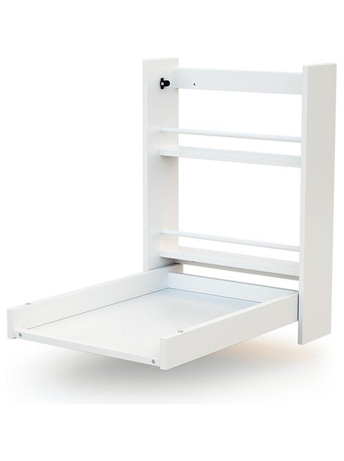 AT4 - Fasciatoio pieghevole a parete/muro con materasso EAZY legno - Bianco - 78 x 56 x 78 cm - Kiabi AT4 - Fasciatoio pieghevole a parete/muro con materasso EAZY legno - Bianco - 78 x 56 x 78 cm - Kiabi