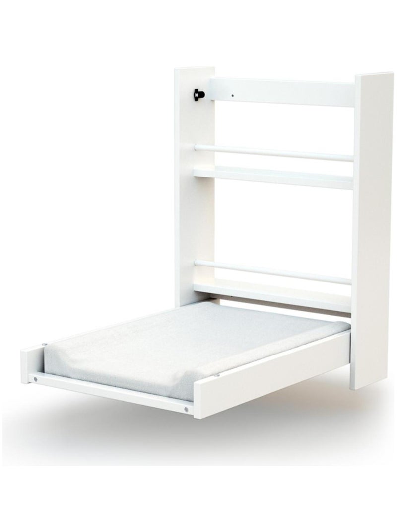 AT4 - Fasciatoio pieghevole a parete/muro EAZY legno - Bianco - 78 x 56 x 78 cm Bianco - Kiabi