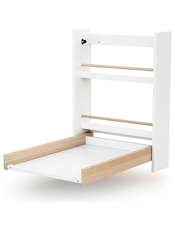 AT4 - Fasciatoio pieghevole a parete/muro EAZY legno - Bianco - 78 x 56 x 78 cm