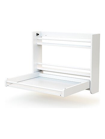 AT4 - Fasciatoio pieghevole a parete/muro SORA legno - Bianco - 83 x 66 x 66 cm