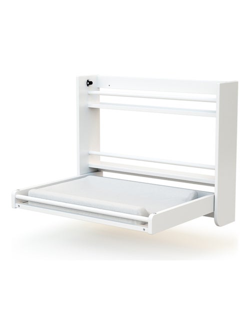 AT4 - Fasciatoio pieghevole a parete/muro SORA legno - Bianco - 83 x 66 x 66 cm - Kiabi