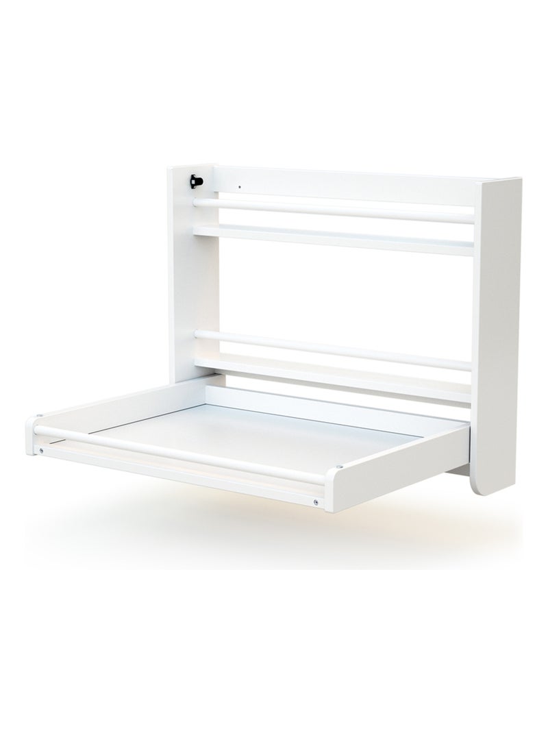 AT4 - Fasciatoio pieghevole a parete/muro SORA legno - Bianco - 83 x 66 x 66 cm Bianco - Kiabi