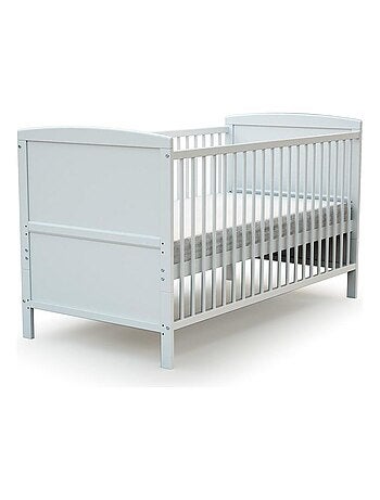AT4 - Lettino bambini evolutivo LUNA legno - Bianco - 70 x 140 - 144 x 74,5 x 79 cm