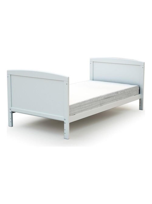 AT4 - Lettino bambini evolutivo LUNA legno - Bianco - 70 x 140 - 144 x 74,5 x 79 cm - Kiabi