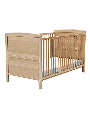 AT4 - Lettino bambini evolutivo LUNA legno - Bianco - 70 x 140 - 144 x 74,5 x 79 cm