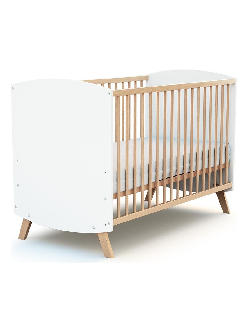 At4 - lettino bambini legno - bianco - 60 x 120 - 123 x 64 x 85 cm Bianco - Kiabi