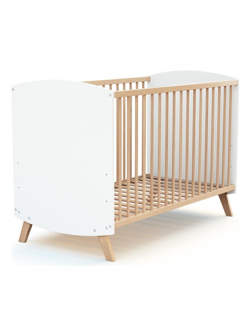 At4 - lettino bambini legno - bianco - 60 x 120 - 123 x 64 x 85 cm - Kiabi
