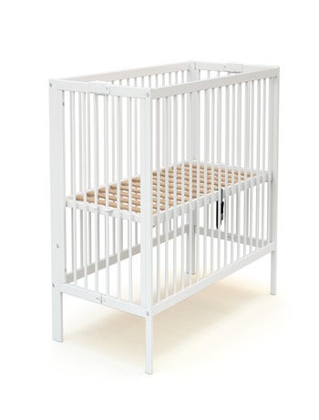 AT4 - Lettino bambini pieghevole FOLDO legno - Faggio verni - 60 x 120 - 124 x 64 x 82 cm