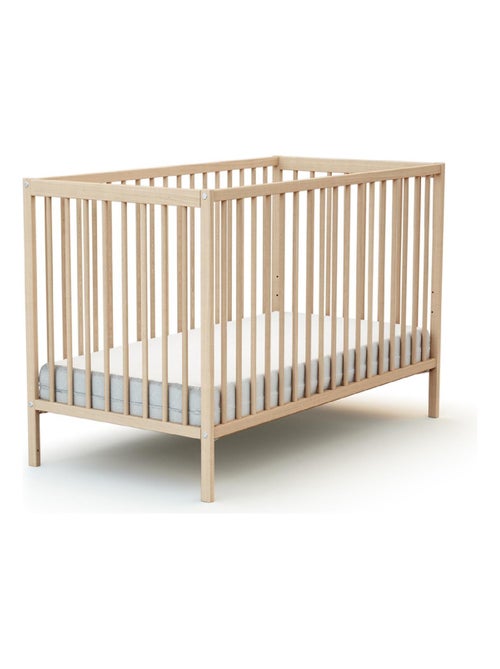AT4 - Lettino bambini SONA legno - Faggio natural - 60 x 120 - 124 x 64 x 94,5 cm - Kiabi