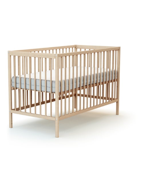 AT4 - Lettino bambini SONA legno - Faggio natural - 60 x 120 - 124 x 64 x 94,5 cm - Kiabi