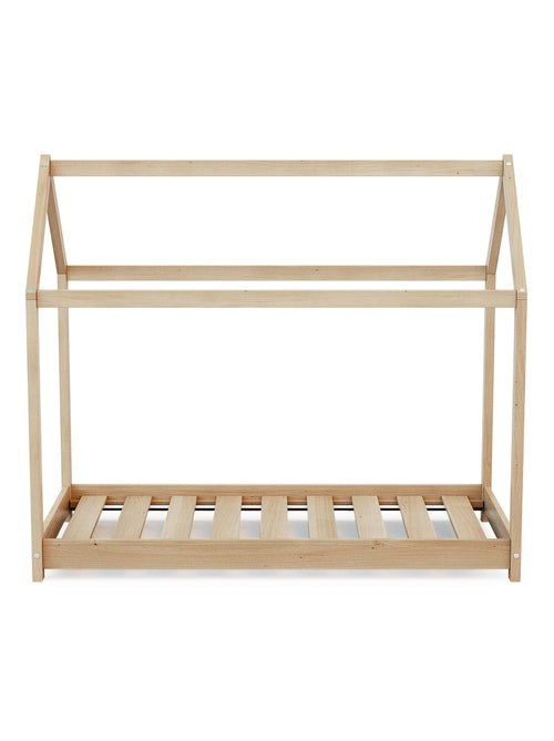 AT4 - Lettino Cabane bambini legno Cabana - Marrón - 70 x 140 - 145 x 77 x 124 cm - Kiabi