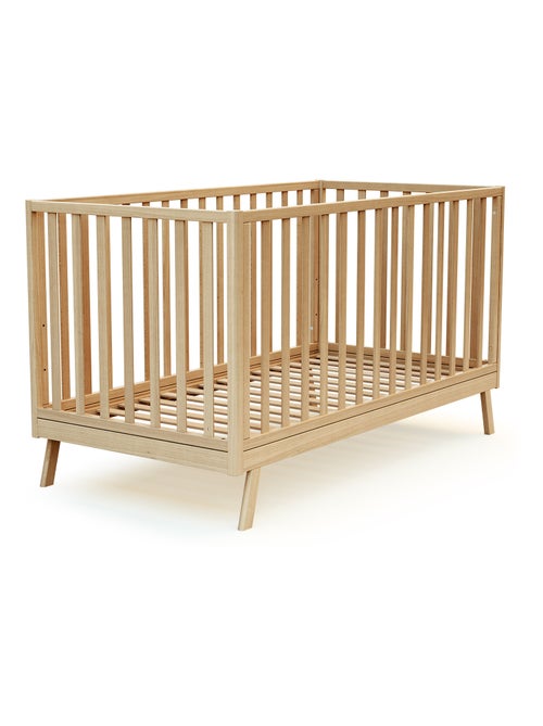 AT4 - Lettino convertibile KASA legno - Faggio verni- 70 x 140 - 146 x 74.50 x 83 cm - Kiabi