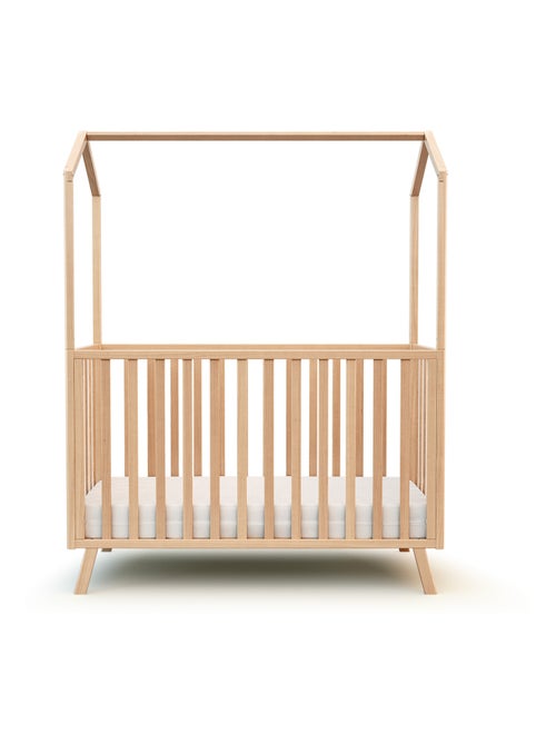 AT4 - Lettino forma di casa trasformabile KASA legno - Faggio verni - Kiabi