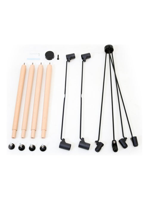 AT4 - Prolunga per seggiolone pappa bambini CONFORT - Nero/Bordeaux- 67 x 3 x 3 cm - Kiabi