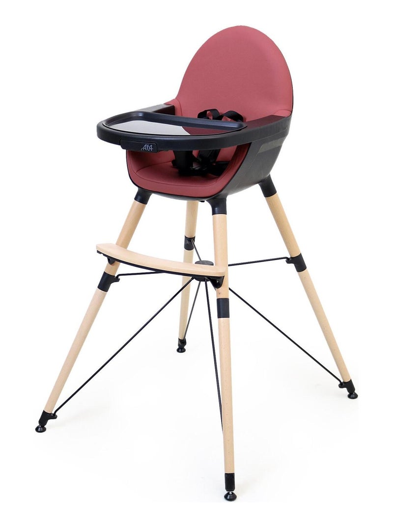 AT4 - Prolunga per seggiolone pappa bambini CONFORT - Nero/Bordeaux- 67 x 3 x 3 cm Nero Bordeaux - Kiabi