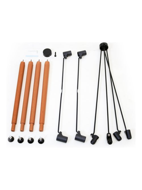 AT4 - Prolunga per seggiolone pappa bambini CONFORT - Nero/Cammello- 67 x 3 x 3 cm - Kiabi