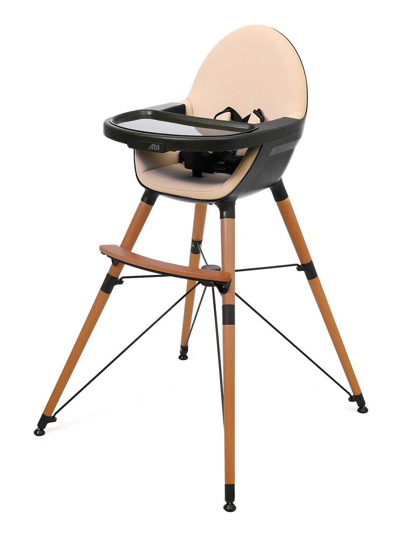 AT4 - Prolunga per seggiolone pappa bambini CONFORT - Nero/Cammello- 67 x 3 x 3 cm Nero Marrone - Kiabi