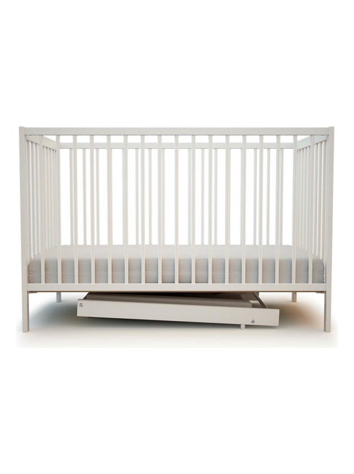 AT4 - Ripiano fasciatoio rimovibile per lettino MONA legno - Bianco - 60x120/70x140 cm - Kiabi