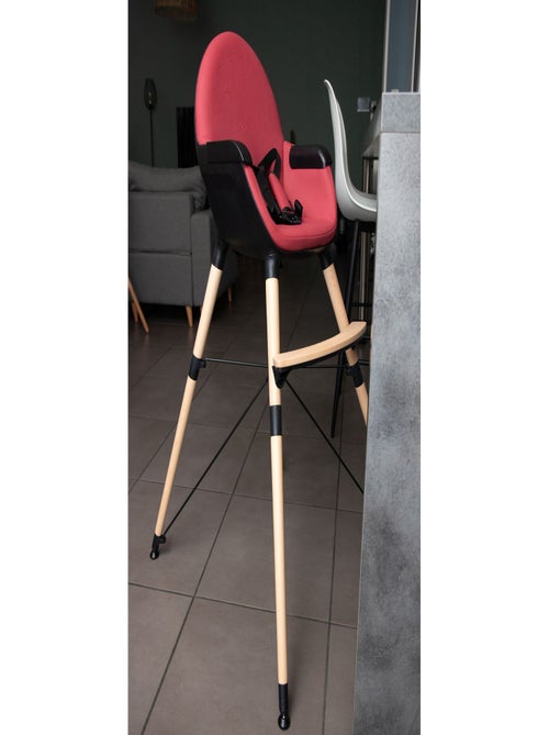 AT4 - Seggiolone pappa evolutivo CONFORT - Bordeaux/Nero - 64,50 x 60 x 109 cm - Kiabi