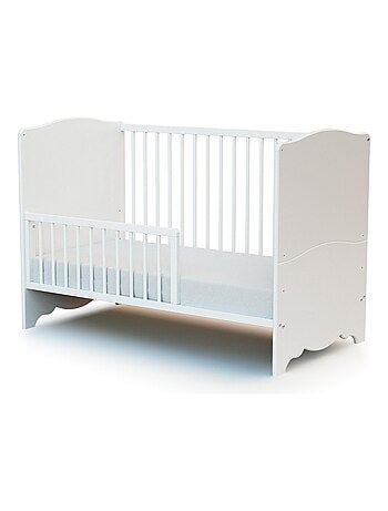AT4 - Sponda lettino bambini ESSENTIEL legno - Bianco - 119,6 x 4 x 32 cm
