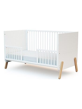 AT4 - Sponda lettino bambini SEREN legno - Bianco- 140 x 4 x 32 cm