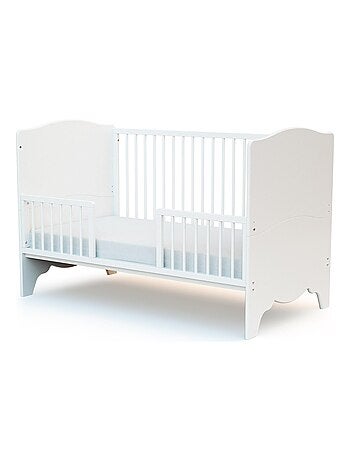 AT4 - Sponda lettino bambini SEREN legno - Bianco- 140 x 4 x 32 cm