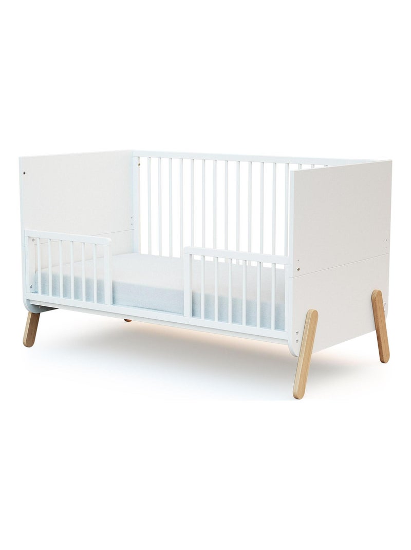 AT4 - Sponda lettino bambini SEREN legno - Bianco- 140 x 4 x 32 cm Bianco - Kiabi