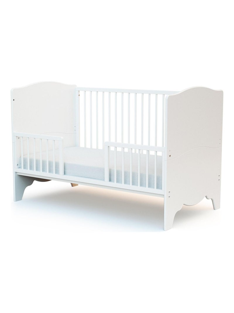 AT4 - Sponda lettino bambini SEREN legno - Bianco- 140 x 4 x 32 cm Bianco - Kiabi