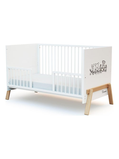 AT4 - Sponda lettino bambini SEREN legno - Bianco- 140 x 4 x 32 cm - Kiabi
