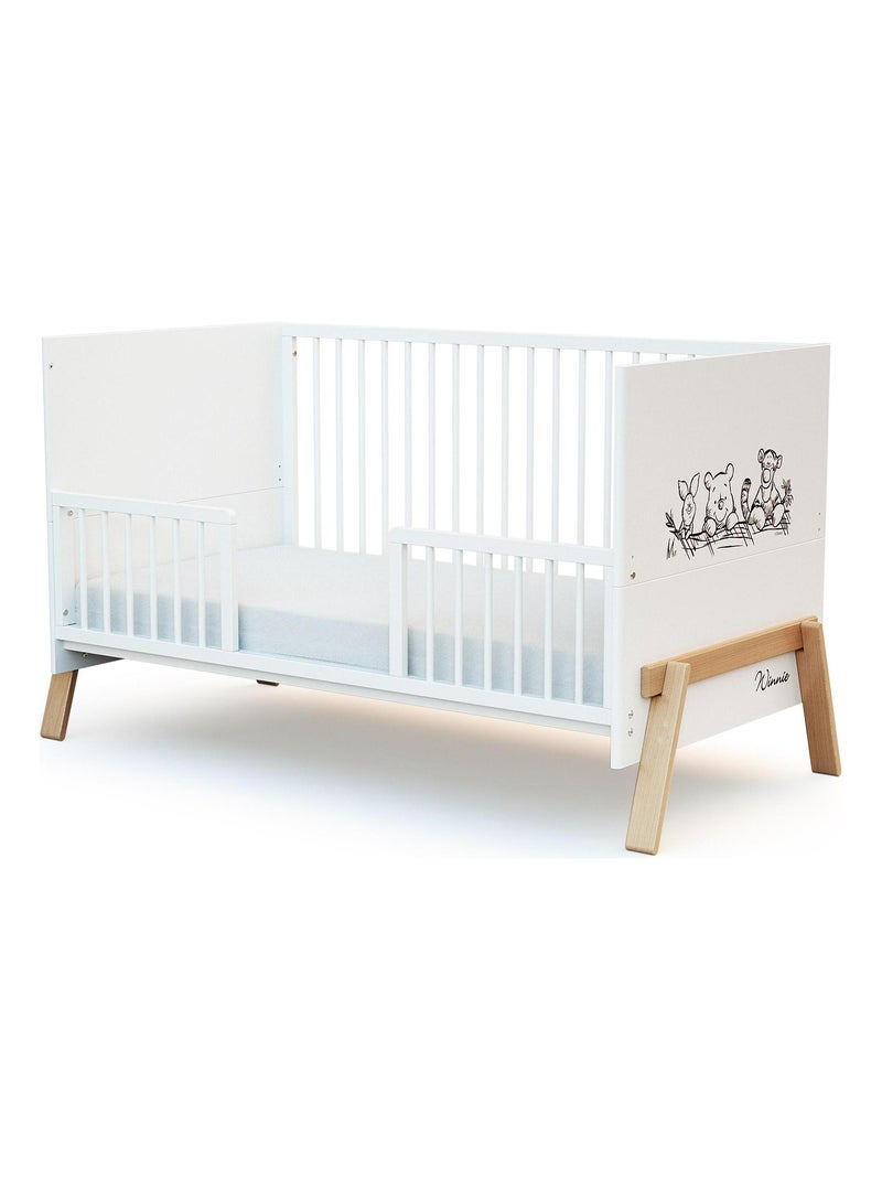 AT4 - Sponda lettino bambini SEREN legno - Bianco- 140 x 4 x 32 cm Bianco - Kiabi