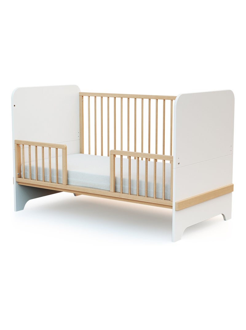 AT4 - Sponda lettino bambini SEREN legno - Faggio verni - 140 x 4 x 32 cm Beige chiaro - Kiabi