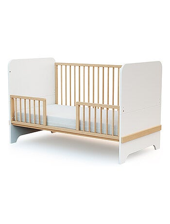 AT4 - Sponda lettino bambini SEREN legno - Bianco- 140 x 4 x 32 cm