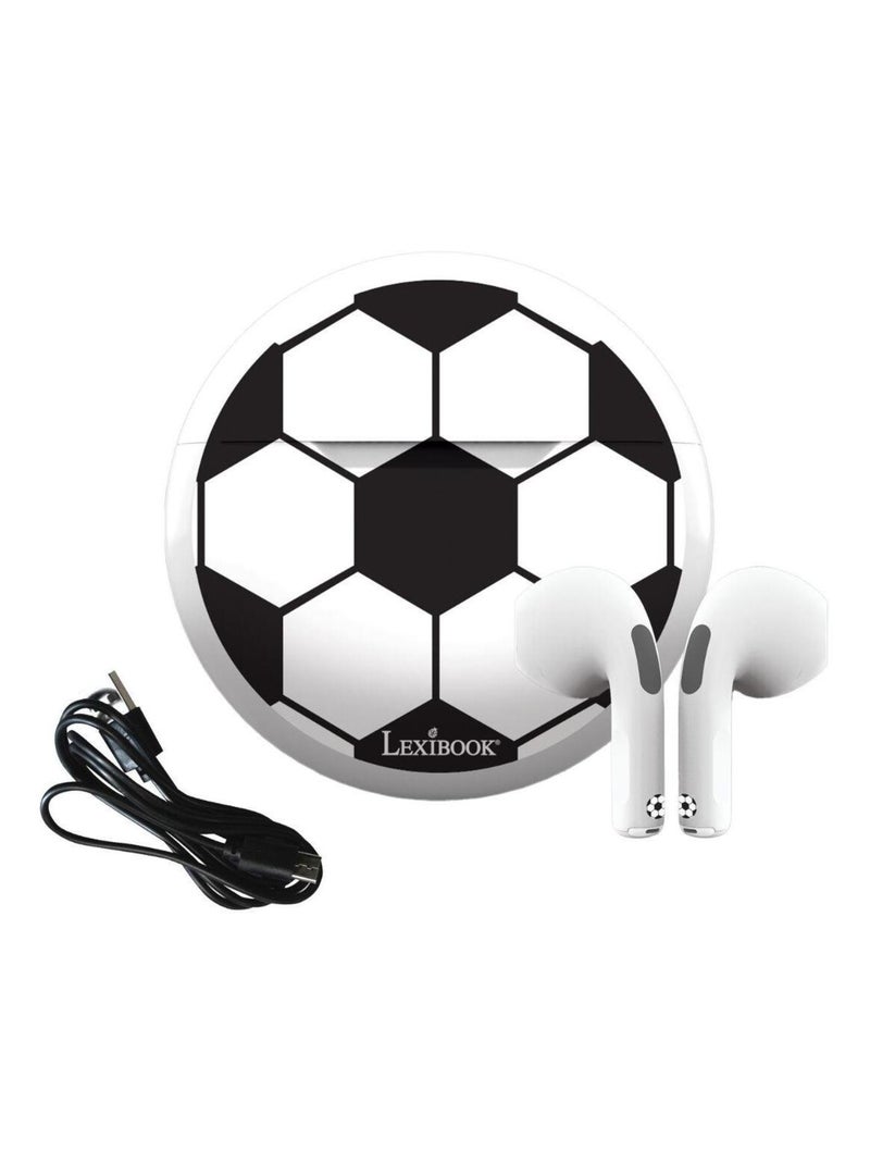Auricolari Bluetooth da calcio con custodia per la ricarica Bianco - Kiabi
