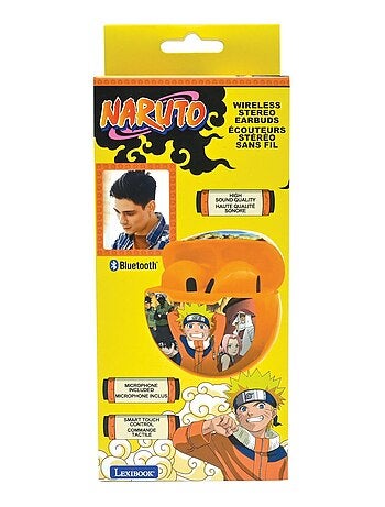 Auricolari Bluetooth Naruto con custodia per la ricarica