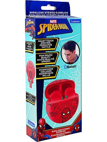Auricolari Bluetooth SpiderMan con custodia per la ricarica