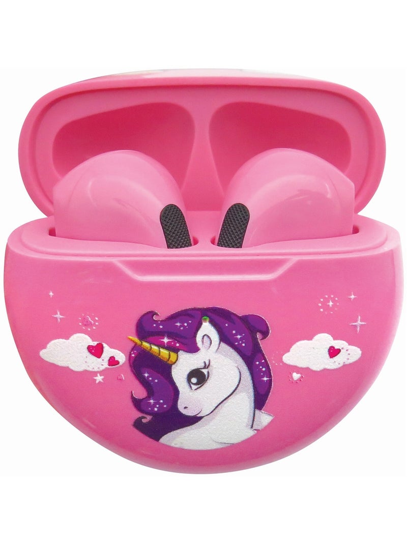 Auricolari Bluetooth Unicorno con custodia per la ricarica Rosa - Kiabi