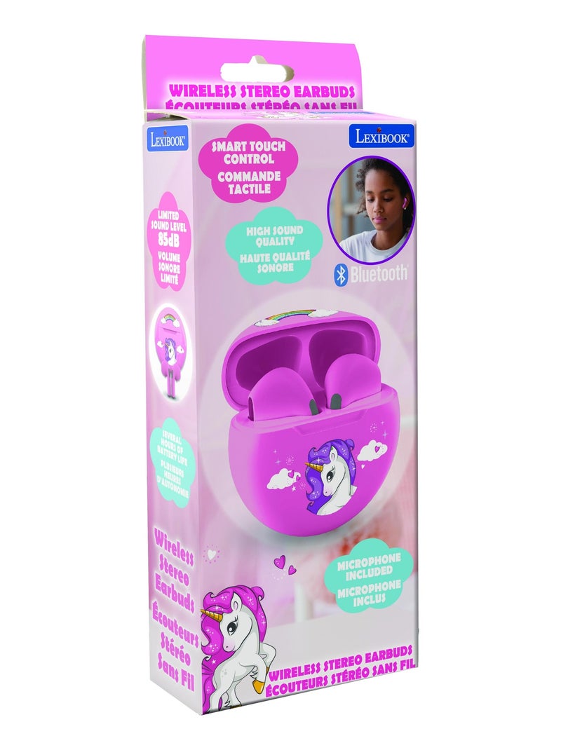 Auricolari Bluetooth Unicorno con custodia per la ricarica Rosa - Kiabi