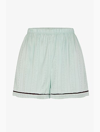 Aurora short da pigiama in raso con fiori penti