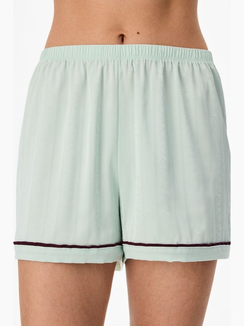 Aurora short da pigiama in raso con fiori penti - Kiabi